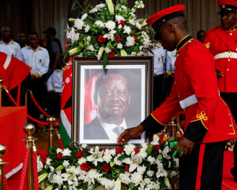 Thousands turn out for funeral of Kenyan opposition leader after deadly week