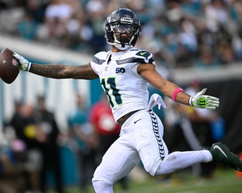 Former college teammates Stroud and Smith-Njigba meet for 1st time in NFL when Texans visit Seahawks