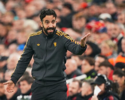 Manchester United beats Liverpool 2-1 with Maguire's late goal in big boost for Amorim