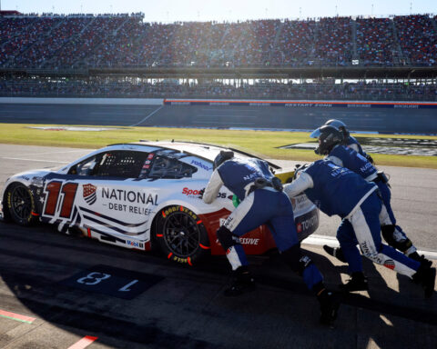 Briscoe gives Joe Gibbs Racing 2nd spot in NASCAR's championship finale with OT win at Talladega