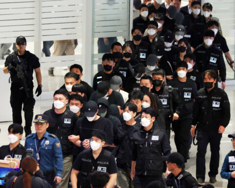 Dozens of South Koreans repatriated from Cambodia arrested for alleged online scam work