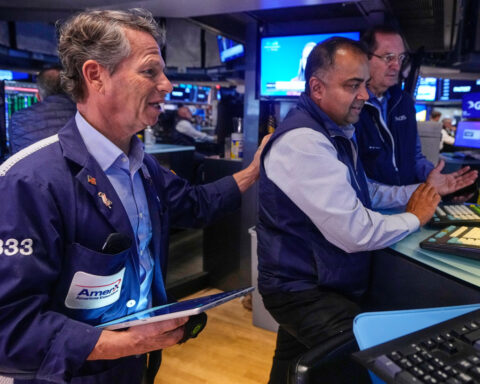 Apple’s rally pulls Wall Street to the cusp of its record