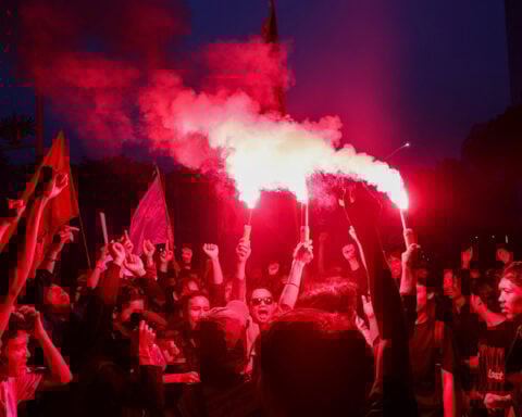 Indonesian students stage protest as Prabowo marks a year in office