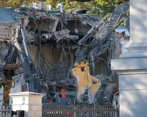 Demolition begins to replace White House East Wing with Trump’s ballroom