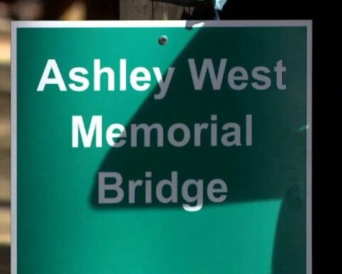 Bridge rebuilt after Helene, dedicated in memory of a local man's daughter
