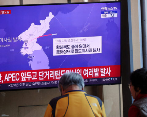 North Korea fires ballistic missiles as Trump prepares for Asia trip