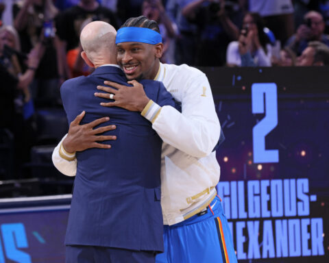 Thunder receive NBA championship rings, raise banner before season opener against Rockets