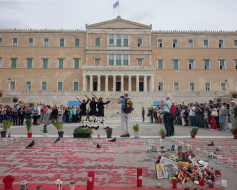 Greece bans protests near memorial outside parliament