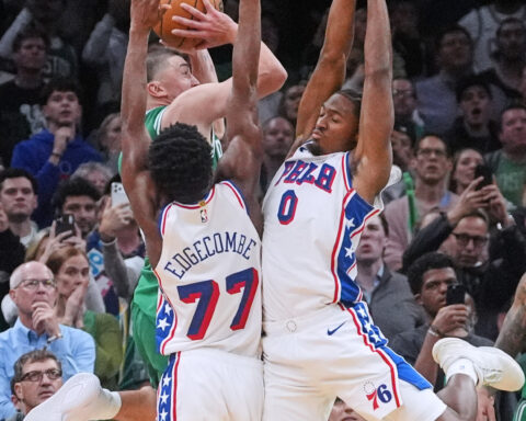 Maxey scores 40 points as 76ers rally to beat Celtics 117-116