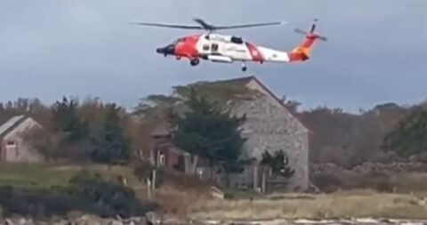 Family escapes boat fire, spends 2 nights on island before rescue