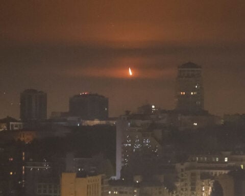 Nine hurt in Russian drone attack on Kyiv, city official says