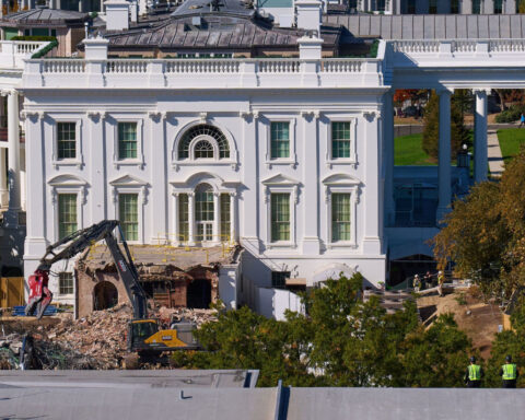 See the East Wing demolition from satellite images
