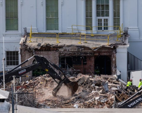 Mum’s the word from workers on East Wing demolition, including some who say they’ve signed NDAs