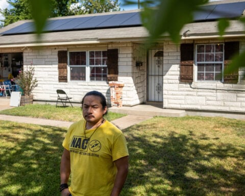 Lacking community resilience centers, Houston neighbors opt for solar-powered 'hub homes'