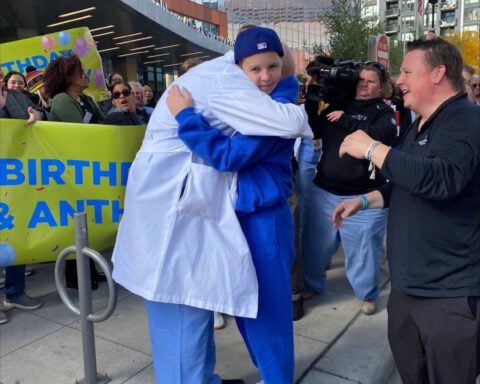 57 days after a gunshot to the head, 12-year-old school massacre survivor has returned home