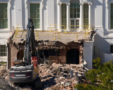 Demolishing the White House East Wing to build a ballroom embodies Trump’s heritage politics