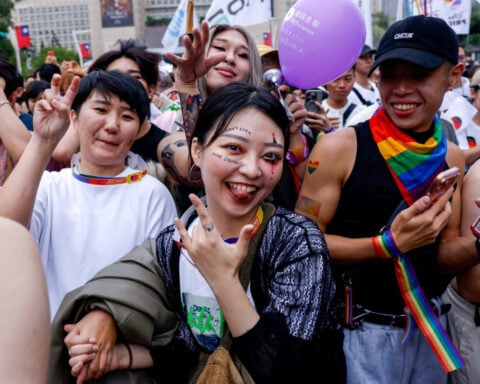 Tens of thousands brave rain at east Asia's largest Pride march in Taiwan