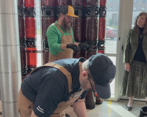 A Colorado widow who built a ranch for first responders is now honoring them with a new beer