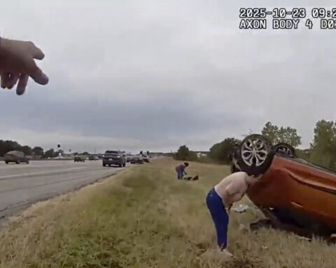 Video shows dramatic rescue of baby pinned under overturned car in Texas