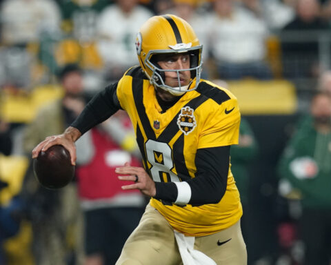 Yes, those really are the Steelers out there against the Packers. Even if it doesn't look like it