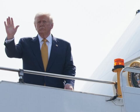 The Latest: Trump meets with Japan’s newly elected, first female leader, Sanae Takaichi