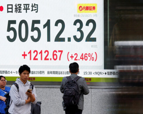 Japan's Nikkei tops 50,000 mark for first time on stimulus euphoria