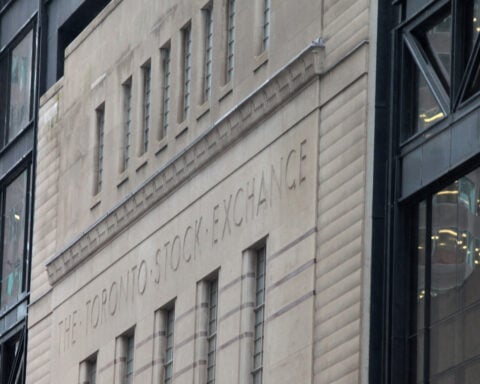 TSX ends lower as price of gold drops below $4,000