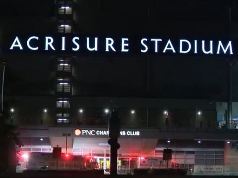 Worker seriously injured after falling 50 feet from stadium scoreboard