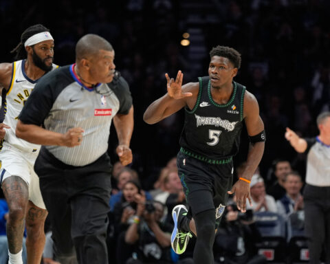 Timberwolves will be without Anthony Edwards for at least a week due to a hamstring strain