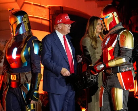 Trump hosts White House Halloween bash with superheroes and presidential lookalikes amid shutdown