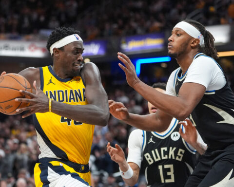 Bucks center Myles Turner returns to Indiana and is booed in his first game against his old team