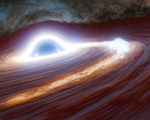 Scientists spot the brightest flare yet from a supermassive black hole