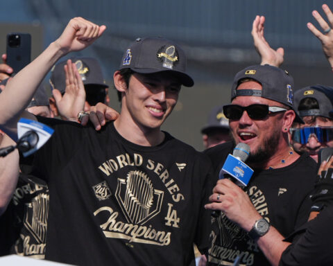 Shohei Ohtani and the Los Angeles Dodgers are already talking about a World Series three-peat