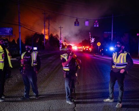 Massive fireball erupts as UPS plane crashes at Kentucky airport, leaving 7 dead