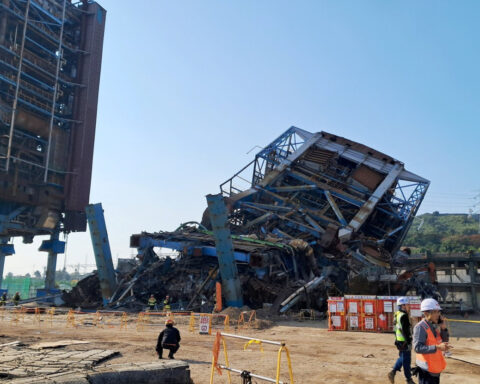 At least three dead in South Korea power plant collapse as rescue efforts continue
