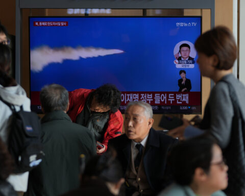 South Korea says North Korea fired 1 ballistic missile toward its eastern waters