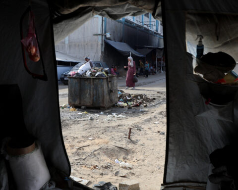 Piles of garbage and seeping sewage pollute devastated Gaza