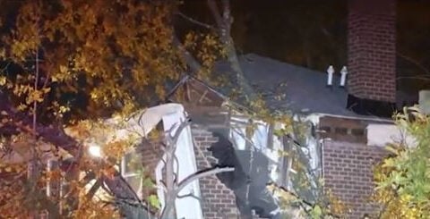 Teen trapped after tree crashes into his bedroom somehow survives unscathed