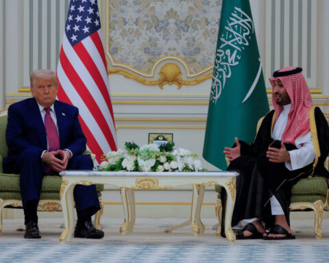 Before talks with Trump, Saudi Arabia doubles down on terms for Israel ties