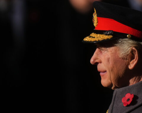 King Charles III leads Britain's Remembrance Sunday ceremony for war dead
