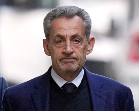 Former French President Sarkozy released from prison pending appeal in conspiracy case