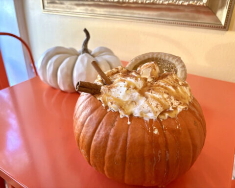 Sip your pumpkin spice latte straight from the pumpkin at this business