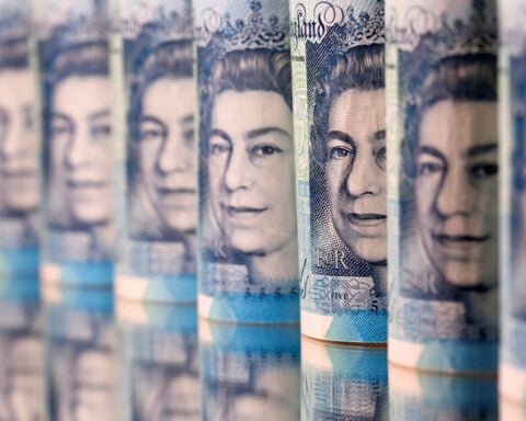Sterling snaps four-day rising streak after jobs data