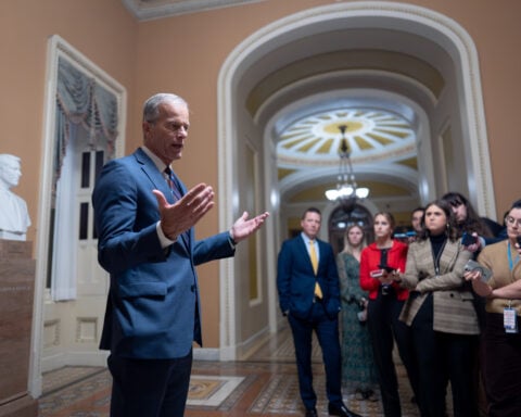 The Latest: Supreme Court keeps a block on SNAP payments, as shutdown potentially nears an end