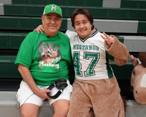 King Mustangs' mascot Anthony Lopez bridges gap between autism and school spirit
