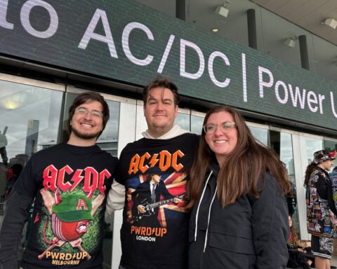 Bagpipers claim world record with AC/DC's 'It's a Long Way to the Top'