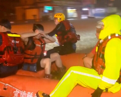 Taiwan evacuates 8,300 and shuts schools before tropical storm brushes island