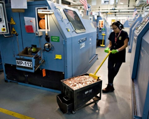 The last-ever penny was minted today in Philadelphia