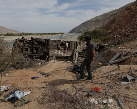 Passenger bus plunges into a ravine in southern Peru killing at least 37