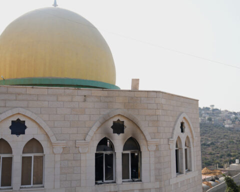 Israeli settlers torch a mosque and scrawl hateful messages despite official condemnation